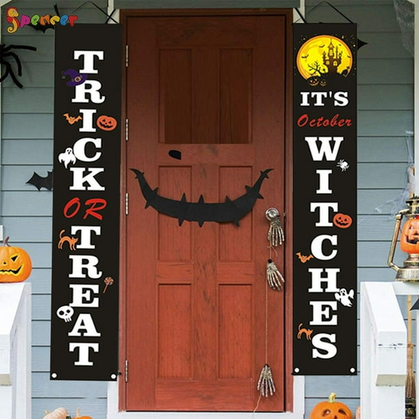 Huishang Halloween Decorations Outdoor Hocus Pocus Halloween Signs Halloween Porch Sign Banners for Front Door Indoor Home Decor Porch Decorations Halloween Welcome Signs Huishang Halloween Decorations Outdoor Hocus Pocus Halloween Signs Halloween Porch Sign Banners for Front Door Indoor Home Decor Porch Decorations Halloween Welcome Signs